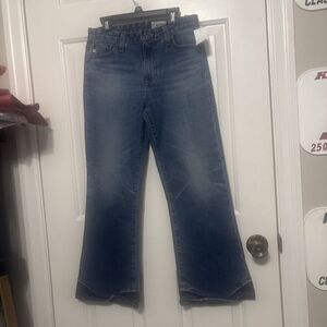 AG Adriano Goldschmied Quinne Crop Jeans Medium Wash Women Size 27